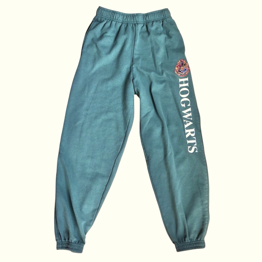 HARRY POTTER Hogwarts Sweatpants Green Small